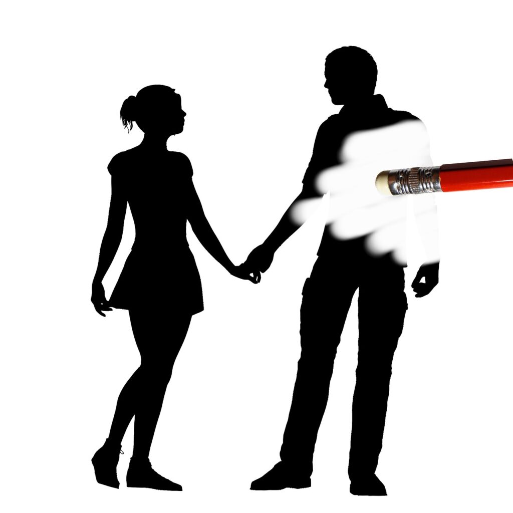 breakup, relationship, separation, divorce, heartbreak, split, unhappy, grief, couple, love, silhouette, man, woman