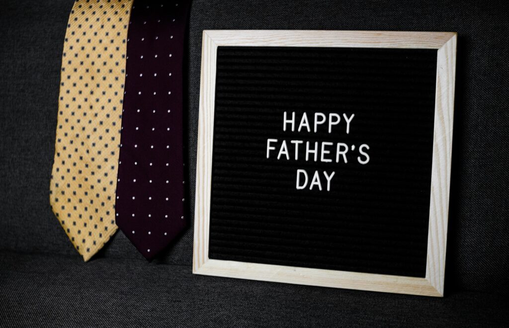 Celebrate Father's Day with classic neckties and a heartfelt message.